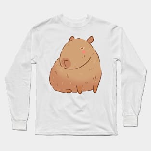 Cute Capybara illustration Long Sleeve T-Shirt